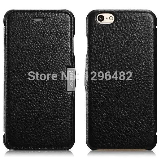 2015 Durable stylish Magnetic Lichee Pattern Premier Real Leather Original Flip Case Slim-fit For iPhone 6 4.7 inch |