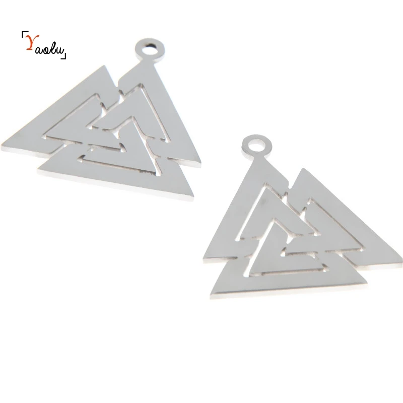 5 шт./лот Valknut charm Viking Symbol скандинавский логотип эмблема амулет талисман Подвеска