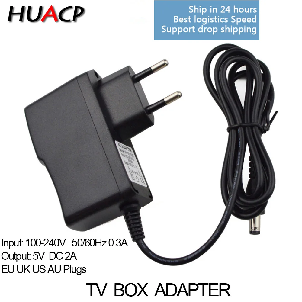 HUACP Smart Android tv box 5 в 2A зарядное устройство AC-DC адаптер питания для H96 x88 A5x MAX V88 T95 X96 В/2A