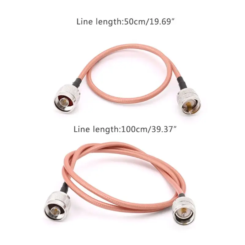 N Тип штепсельная вилка к УВЧ штекеру PL259 RG142 кабель Pigtail RF коаксиальные