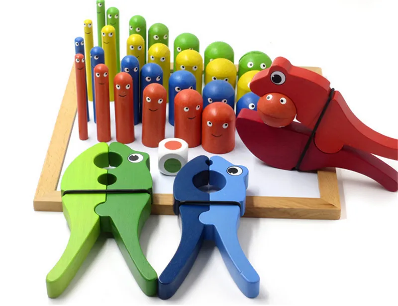 Новые деревянные детские плоскогубцы Жук интерактивная доска игра ребенок