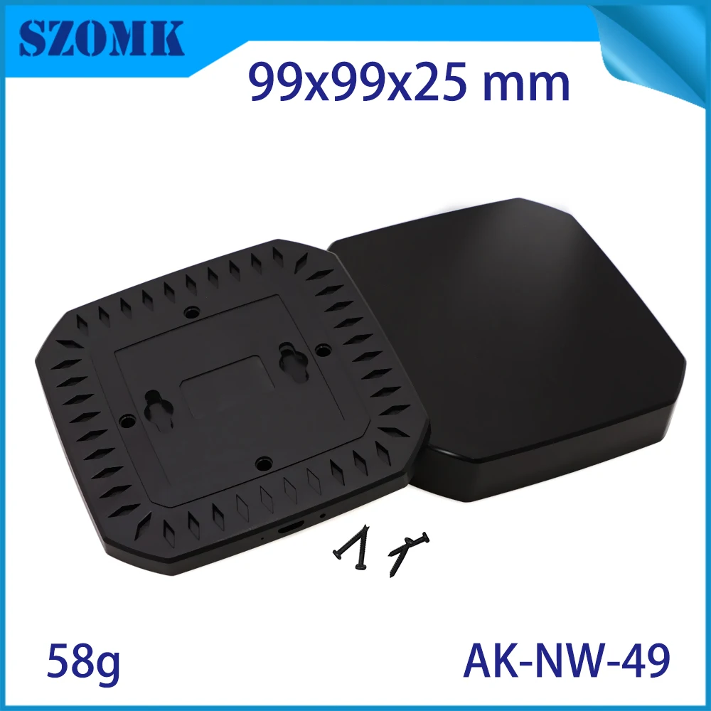4 abs 99*99*25 мм пластиковая сетевая коробка электроники проект коробка pcb корпус для wifi Маршрутизатор Корпус шкаф настенное крепление