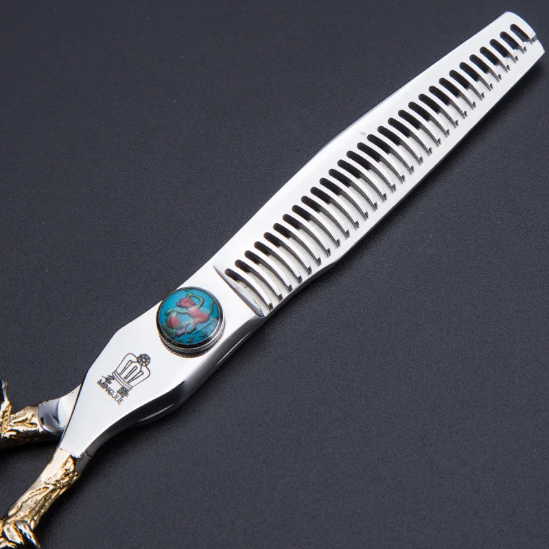 

Golden Monkey Handle Shear 6" Hairdressing Japanese 440c Steel Hair Scissors Professional High Quality Barber Knife New Arrival