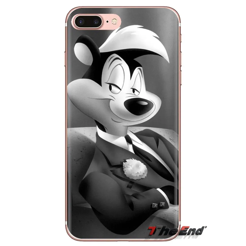 Мягкие чехлы для Samsung Galaxy S3 S4 S5 Mini S6 S7 Edge S8 S9 S10 Plus Note 3 4 5 8 9 Pepe Le Pew French skunk Warner Bros |