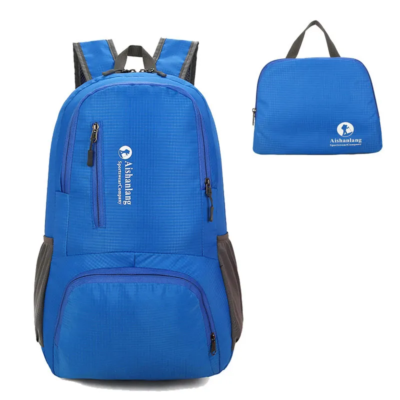 Blue 35L складывающийся Удобный Легкий водостойкий складной походный портативный рюкзак - Цвет: Blue