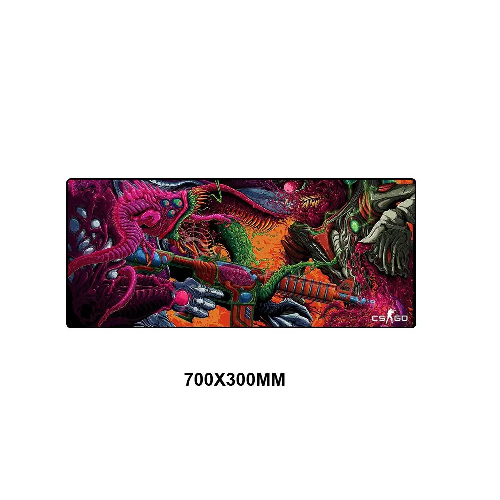 BNSS-008 70x30 см XL Lockedge большой игровой коврик для мыши компьютерный геймер CS GO коврик для мыши с клавиатурой Hyper Beast CSGO Настольный Резиновый Коврик Для Мыши для ПК - Цвет: BNSS-008