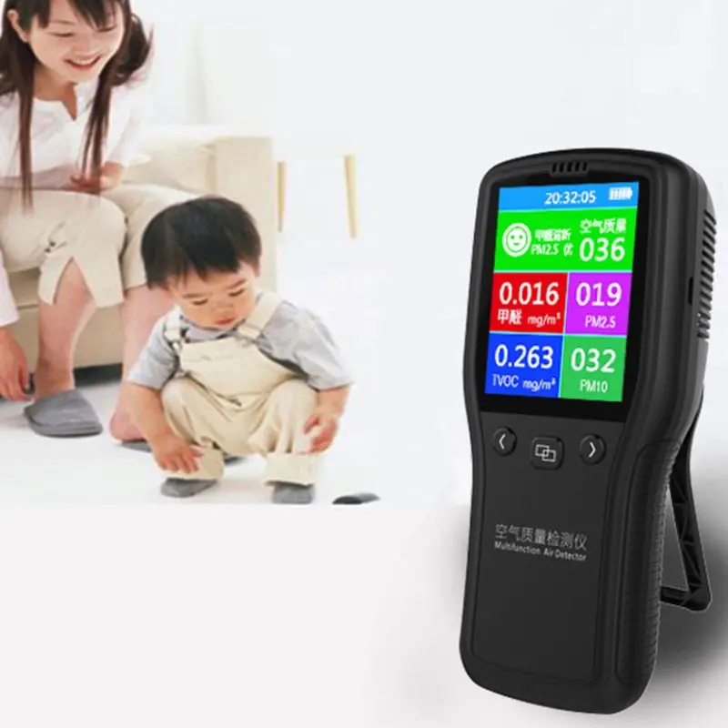 Цифровой детектор качества воздуха PM2.5 прибор для проверки формальдегида TVOC PM10