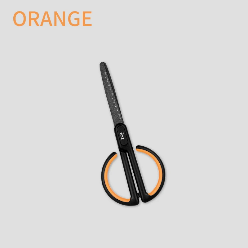 Orange Xiaomi Fizz антипригарные ножницы со шкалой для Офис Школа Студент Стационарные ножницы бытовые DIY ленты ножницы СНиП - Цвет: Orange