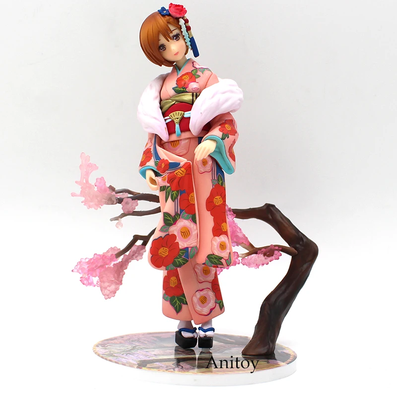 Кимоно VOCALOID Meiko Ver. 1/8 Масштаб ПВХ фигурка Коллекционная модель игрушки 18 см Хацунэ Мику