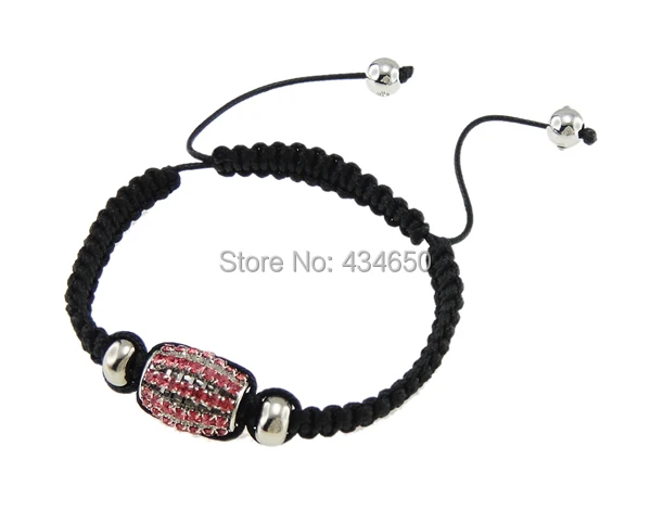 Free shipping!!!Zinc Alloy Shamballa Bracelets Wedding with Wax Cord &amp Brass rhinestone nickel lead cadmium free | Украшения и