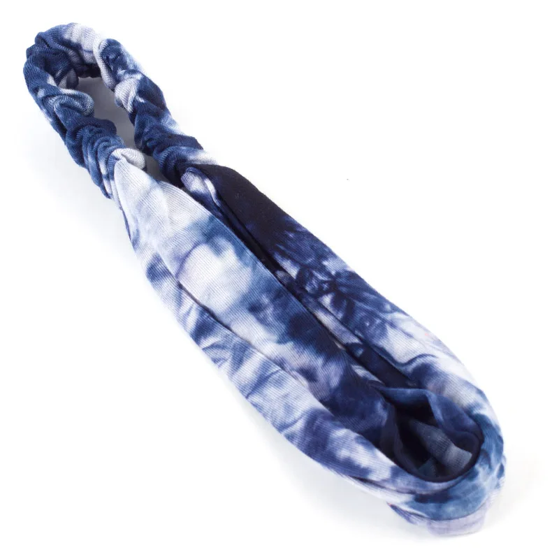 Geebro Women Tie Dye Cotton Headbands Summer Fashion Bandana Turban Head Wrap Elastic For Girl Hair Bands Spa Accessories |