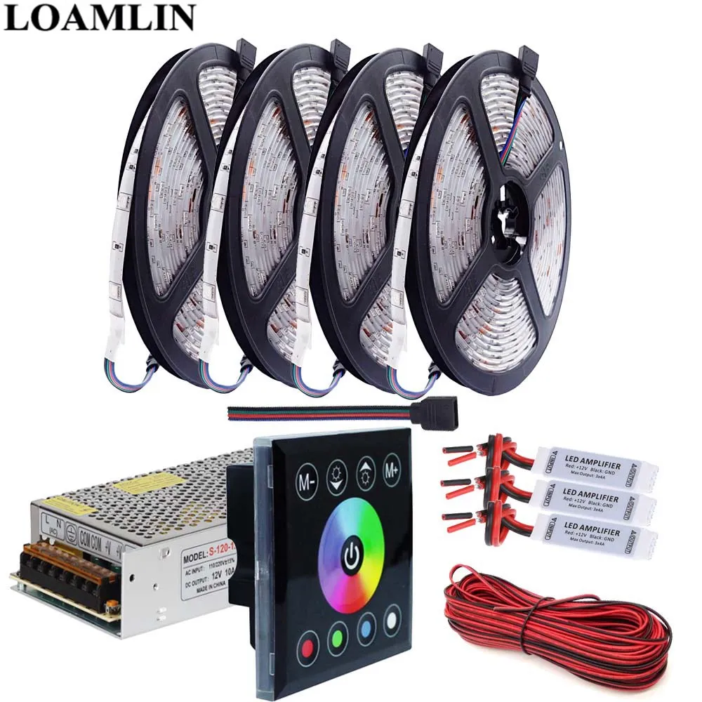 5050SMD 30 светодиодов/м RGB Светодиодная лента гибкий свет Сенсорная панель Led