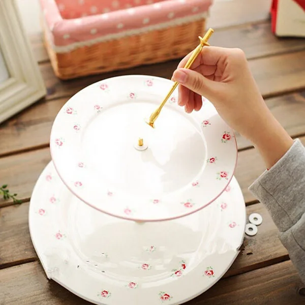 Популярный и практичный стенд золотистого/серебряного яруса стойка с ручкой для