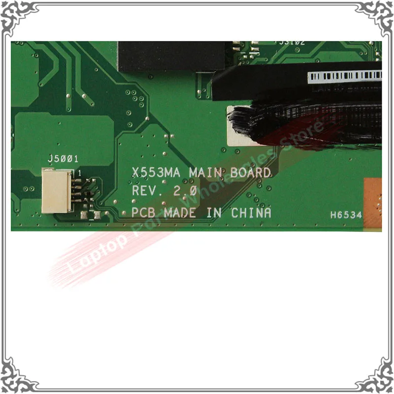 Оригинальный N2830 материнская плата для Asus X553M X553MA K553M REV.2.0 60NB04X0 MB1700 Intel DDR3 ноутбук