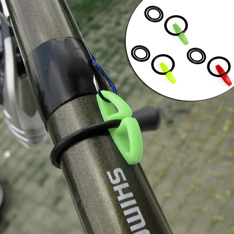 

50pcs Fishing Sinker Slide Hook with Duo Lock Snap Secure Keepers Holders Lures Jig Hooks Safe Keeping for Fishing Rod NEW