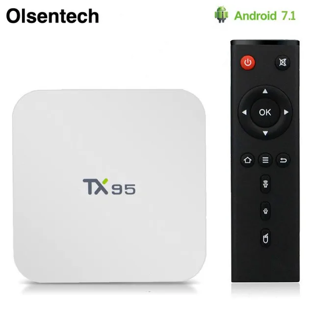 TX95 ТВ бокс Android 7 1 2 4G/5 8G Wifi Amlogic S905W четырехъядерный Гб ОЗУ 16 ПЗУ Bluetooth 4K умный