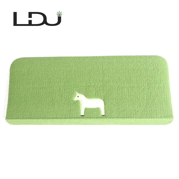 Horse-Green RULDGEE, светящийся мягкий, с различными рисунками, самоклеющийся, не скользит, водопоглощающий коврик для лестницы, защитный коврик для гостиной - Цвет: Horse-Green