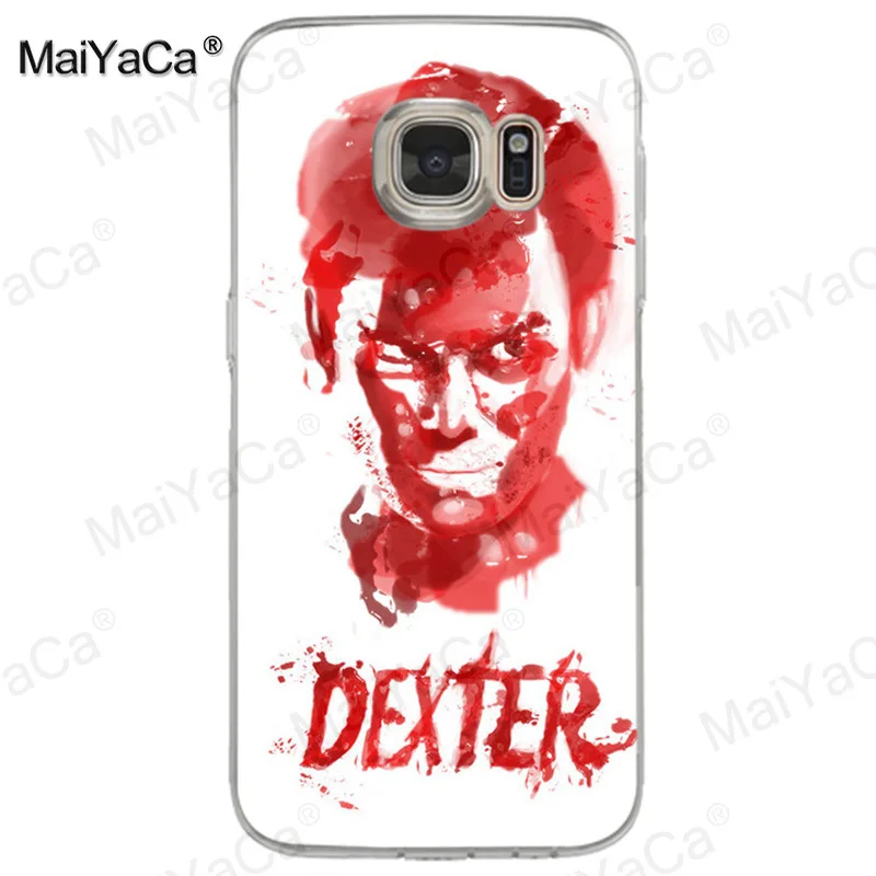 MaiYaCa ТВ шоу Dexter Morgan класса люкс качества прозрачный мягкий для телефона чехол для Samsung Galaxy S8 s7 edge s6 edge plus s5 s9 чехол