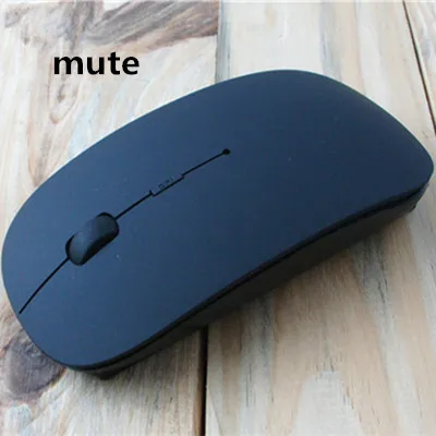 Matte black Bluetooth 3,0 Беспроводная Бесшумная мышь 1600 dpi тонкая батарея Бесшумная мышь для ноутбука настольного ПК - Цвет: Matte black
