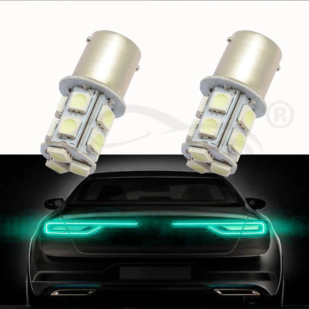 10X1156 BA15S 1157 BAY15D P21 5 Вт BA15D 13Led 5050 Автомобильные светодиодные указатели поворота, тормозные задние лампы, автомобильные задние лампы заднего хода DC 12 В