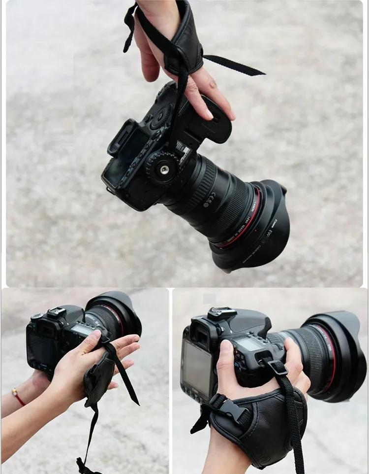 Camera Black Leather Soft Wrist Strap/Hand Grip for Canon 600D 700D 650D 70D Nikon D5200 D750 D3200 D90 D610 SLR/DSLR Rated 4.5 |