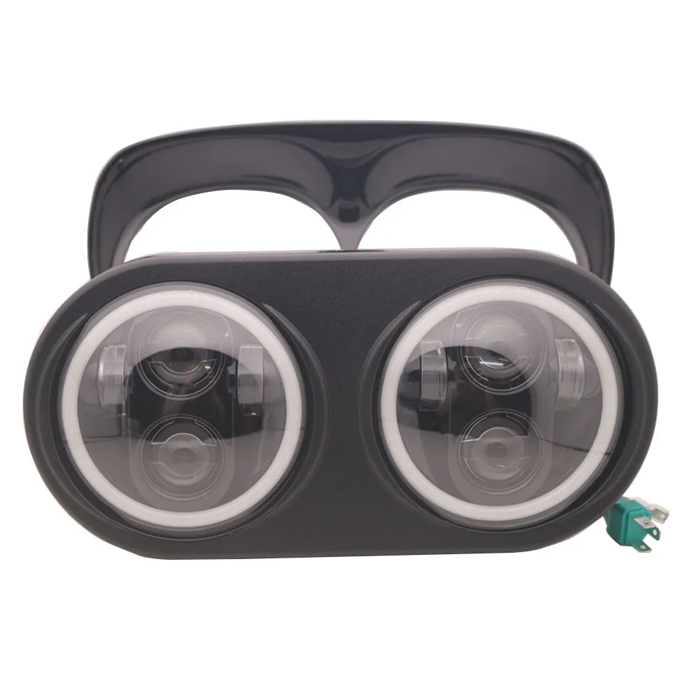 Полный Halo двойной светодиодный фонарь для дороги Glide 2004 2013 аксессуары мотоциклов
