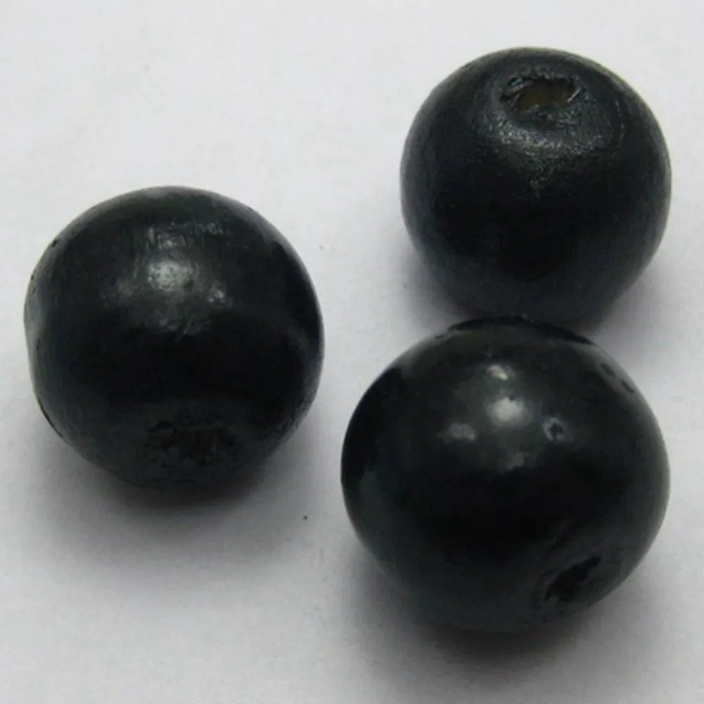

100 White 12mm Round Wood Beads~Wooden beads