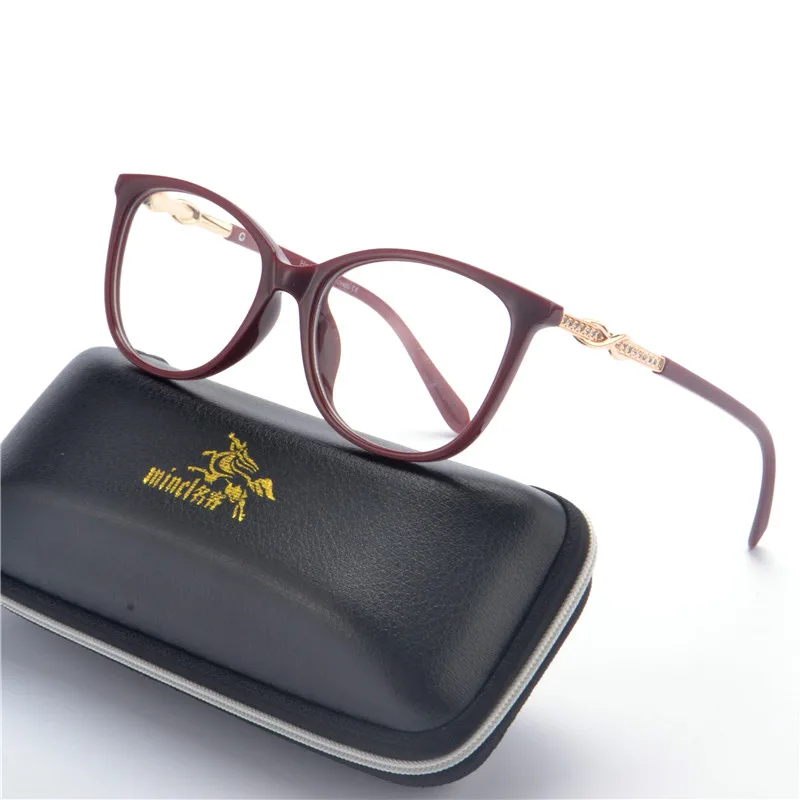 Женские модные заклепки очки кошачий глаз рамка винтажный Дизайнер Круглые