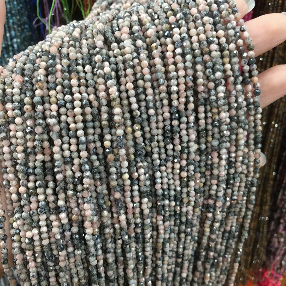 Маленькие бусины из натурального камня, бусины из натурального граната, апатит 2 мм, разделенные бусины для изготовления ювелирных изделий, ожерелье, браслет своими руками