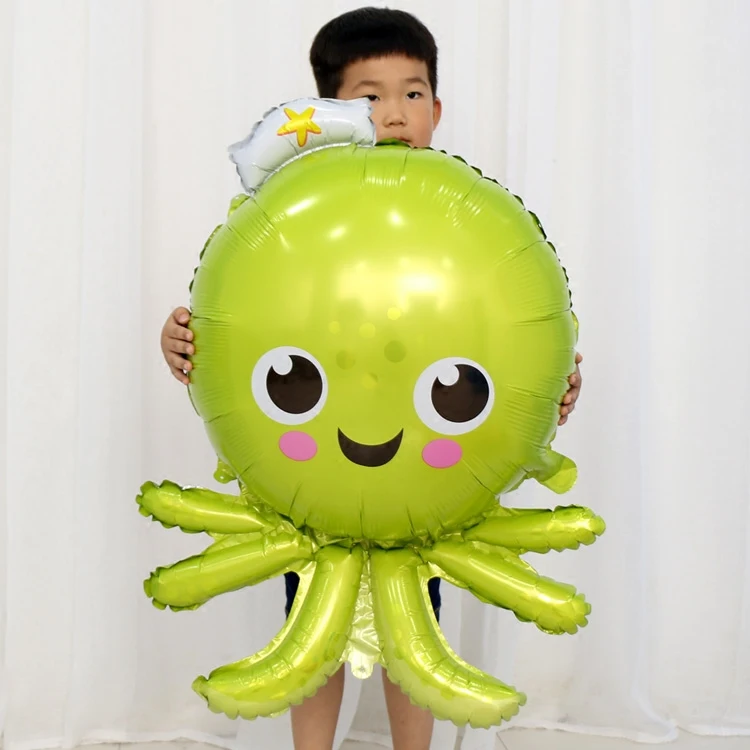 1 шт. большой хиппокамп осьминог рыба фольга шар океанские животные тематические