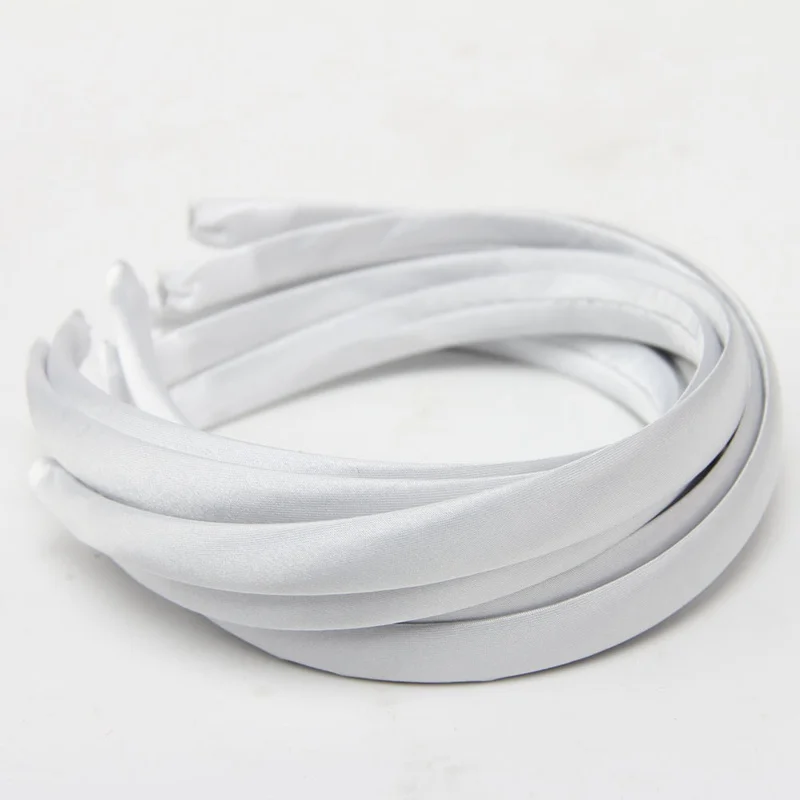 Набор из 5 штук - ободок для девочек и женщин с покрытием из атласа длиной 15 мм (5/8 дюйма) - выберите свой цвет из 20 доступных.