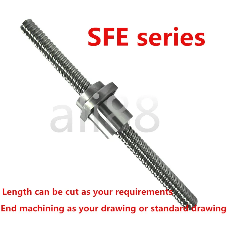 1 шт. свинцовый шариковый винт C7 свернутый SFE1616 -500 мм 450 550 600 650 + одна шариковая