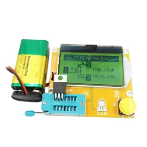 Цифровой тестер транзисторов MOSFETJFETPNPNPN LCR, измеритель емкости диода с ЖК-дисплеем и подсветкой