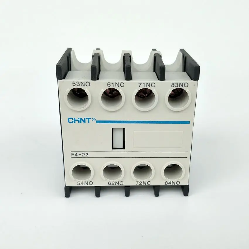 Контактор Chint AC дополнительный Контактный блок F4 22 2NO + 2NC контактный LA1 DN22|auxiliary