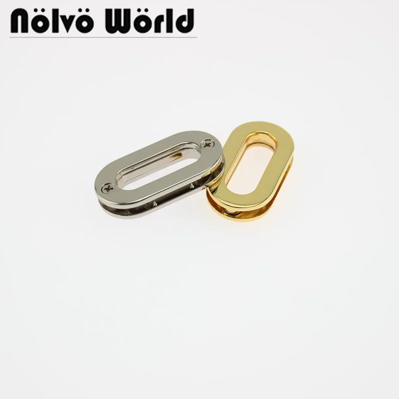 50pcs 4 colors 25.7X8.7mm 1 Inch Oval flat grommet sewing bags purse eyelet in screws | Багаж и сумки