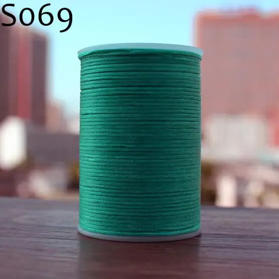 YL080 78 м в длину 0,8 мм в ширину 24 Цвета плоская вощеная нить для шитья кожи, нить YULE