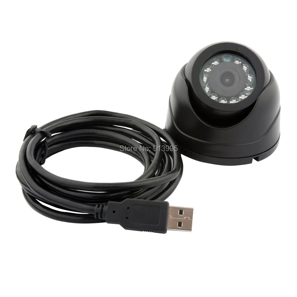 Пластиковые 2MP full HD CCTV безопасности Мини ИК купол ночного видения Крытый Купол USB