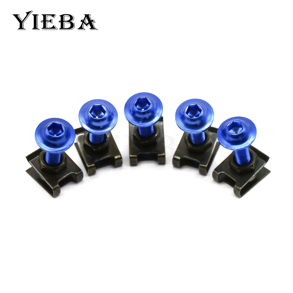 Болты с обтекателем для мотоцикла CNC 6 мм 5 шт. Yamaha XJR1300 FJR1300 FJR XJR 1300 Super Tenere XTZ1200