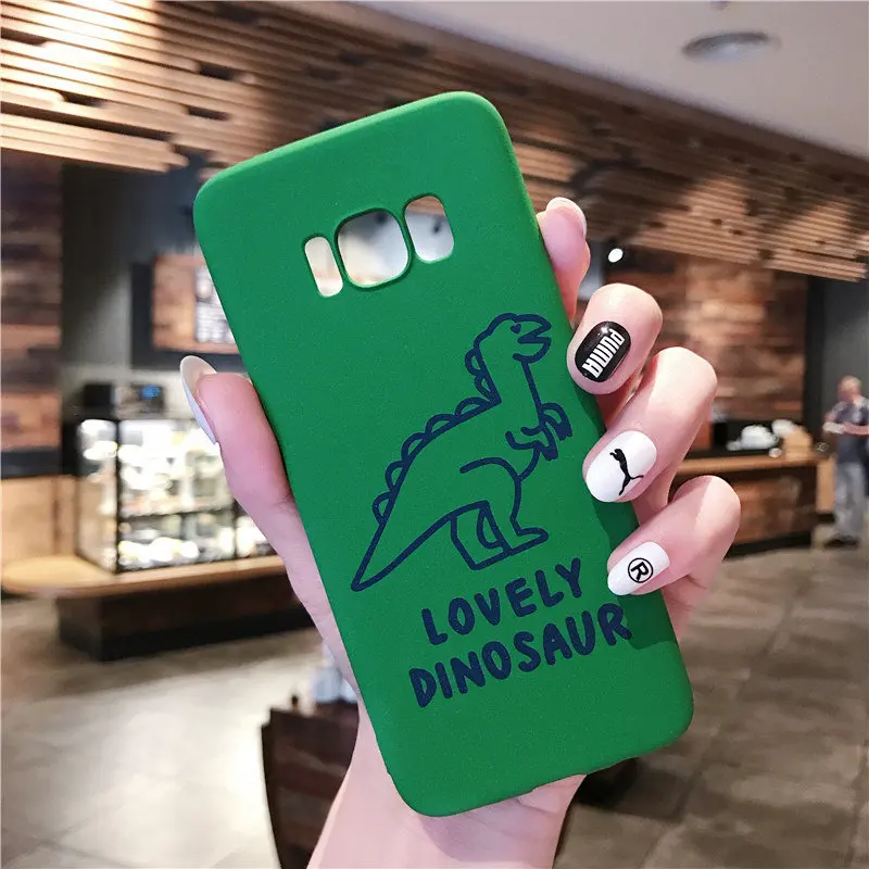 iboann matte Dinosaur soft gel case for samsung galaxy S9 S8 plus S6 S7 edge C5 C7 C9 pro note 3 4 5 8 9 phone cover cases |