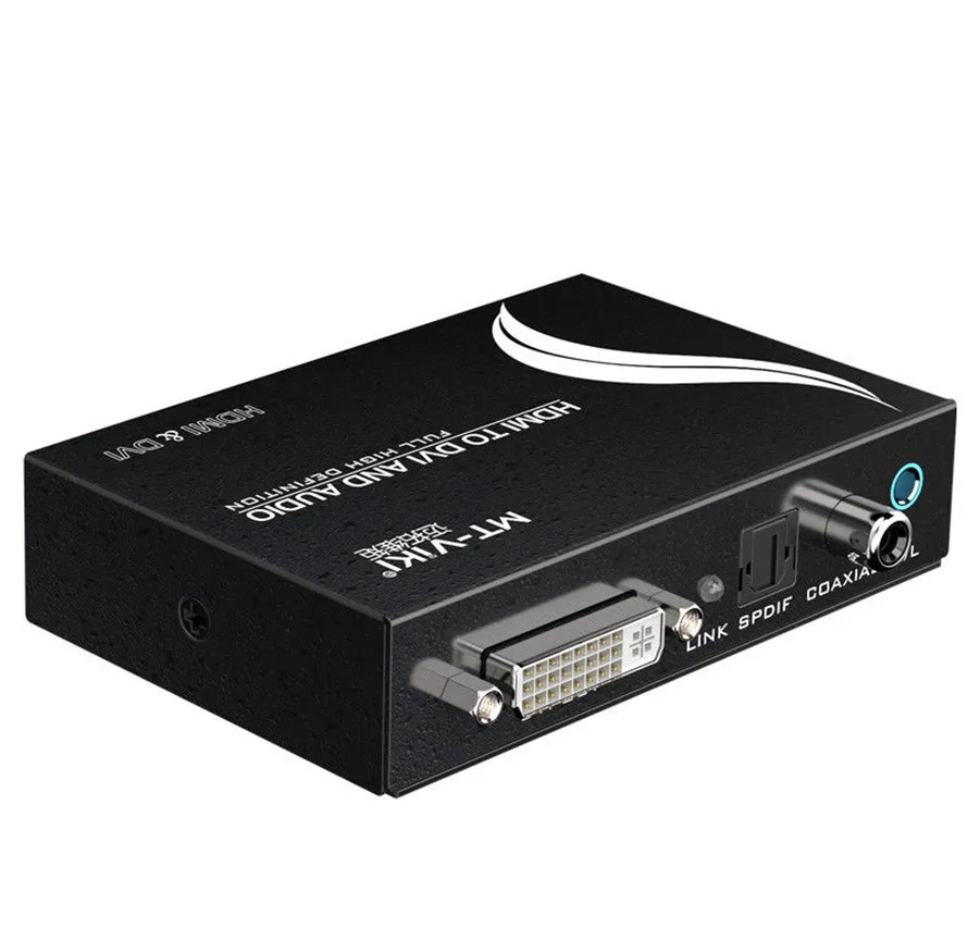 MT-VIKI HDMI в DVI конвертер с аудио SPDIF XBOX PS4 монитор 1 точка 2 HD Поддержка 1920*1080P MT-HDV13 |