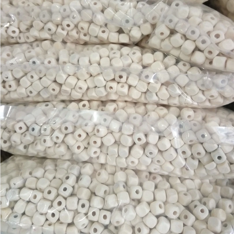 Натуральный чистый цвет кубик деревянные бусины 10x10mmSquare 8x8 мм низкая цена Diy