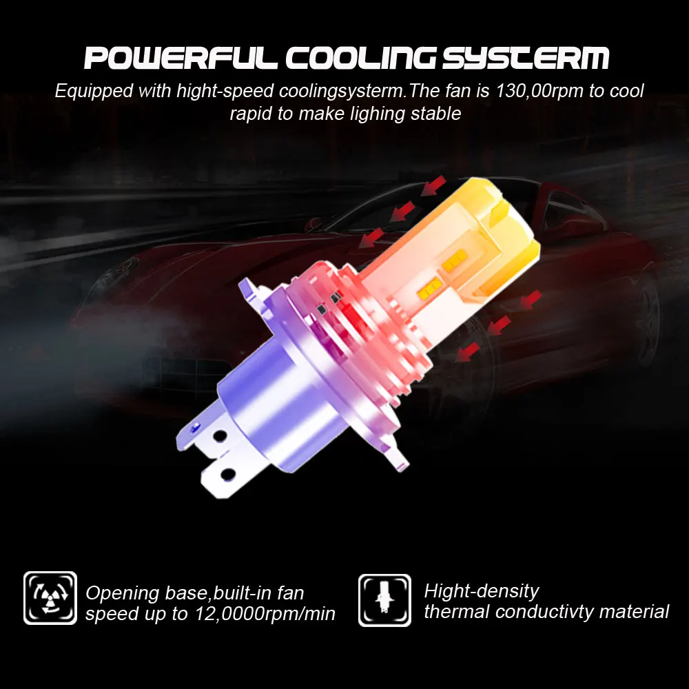 Автомобильные фары XENPLUS W1 M3 12V 50W H7 H8/H9/H11 9005/HB3 беспроводной маленький размер 9006/HB4