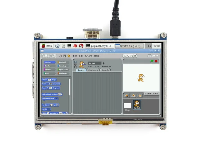 Raspberry Pi 3 Model B/4B/B +/A + 5 дюймов HDMI GPIO резистивный сенсорный экран LCD 5-дюймовый TFT |