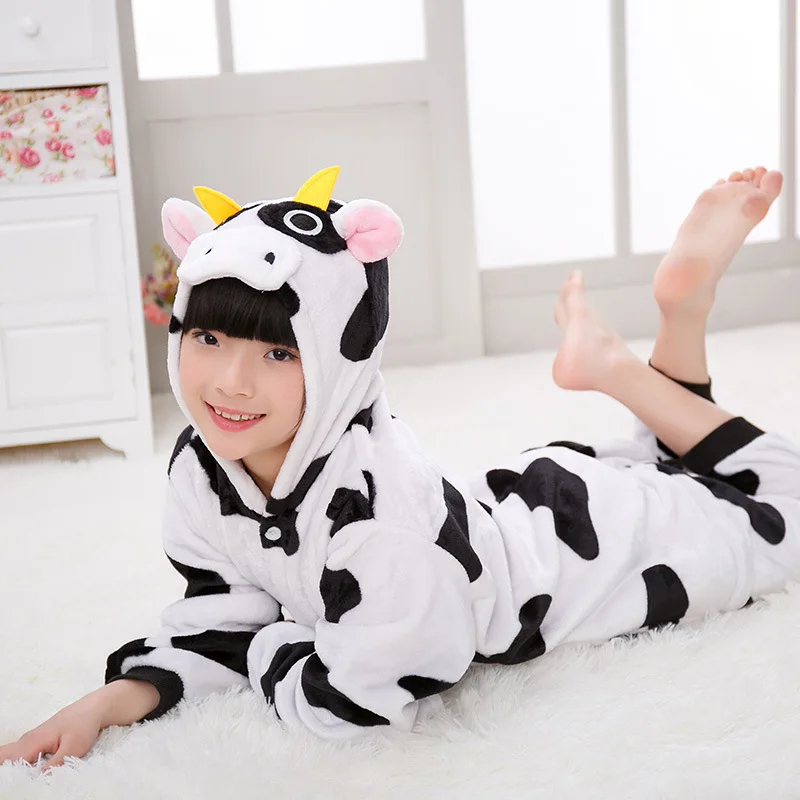 JINUO High Quality Adults Kids Flannel Onesie Pajamas Family Clothes Cartoon Animal Sleepwear Suit | Мать и ребенок