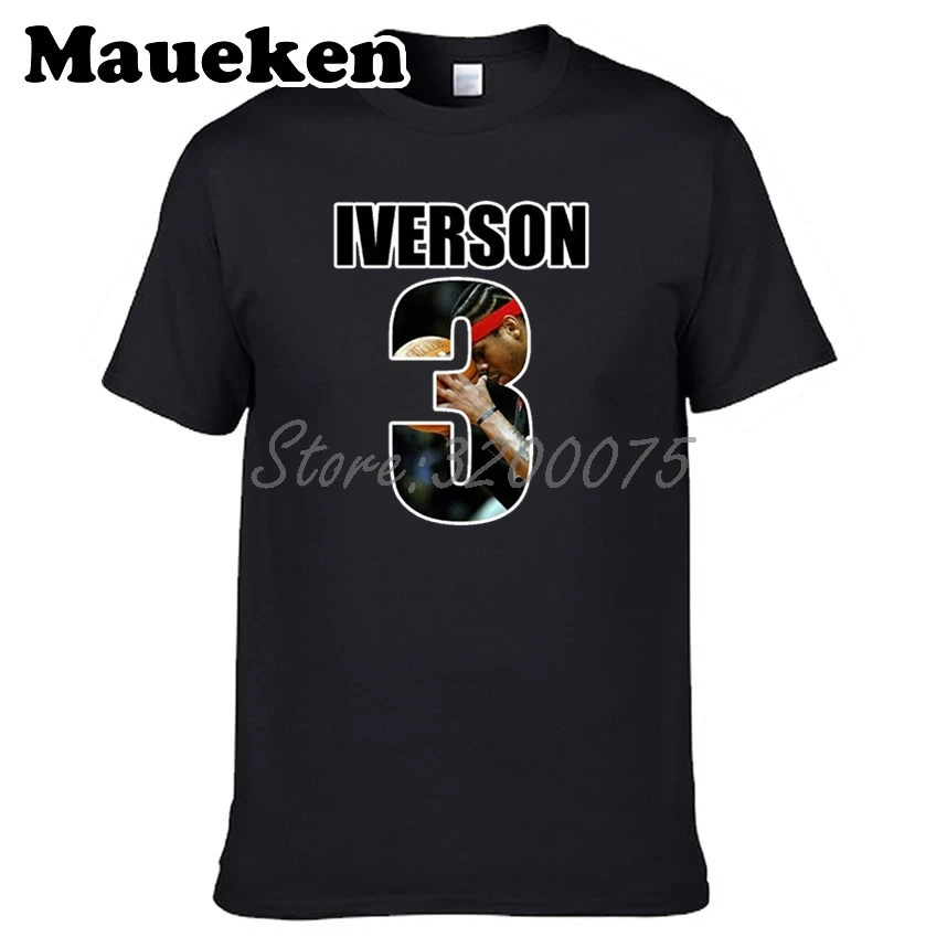 Мужская футболка Allen Iverson 3 футболки с коротким рукавом Philadelphia Legend наивысшего