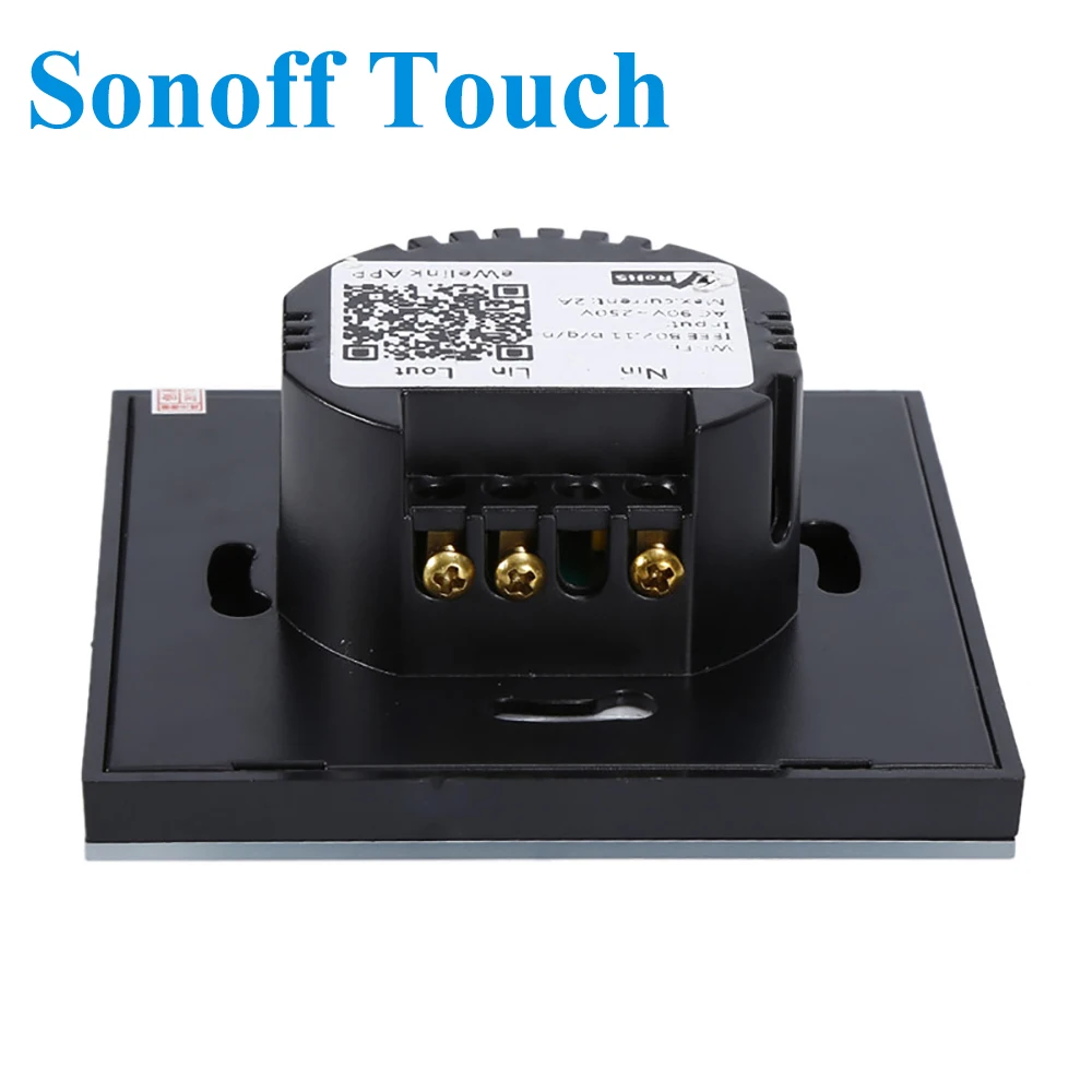 Sonoff Touch EU US Wifi настенный сенсорный выключатель 1 банда способ беспроводной пульт
