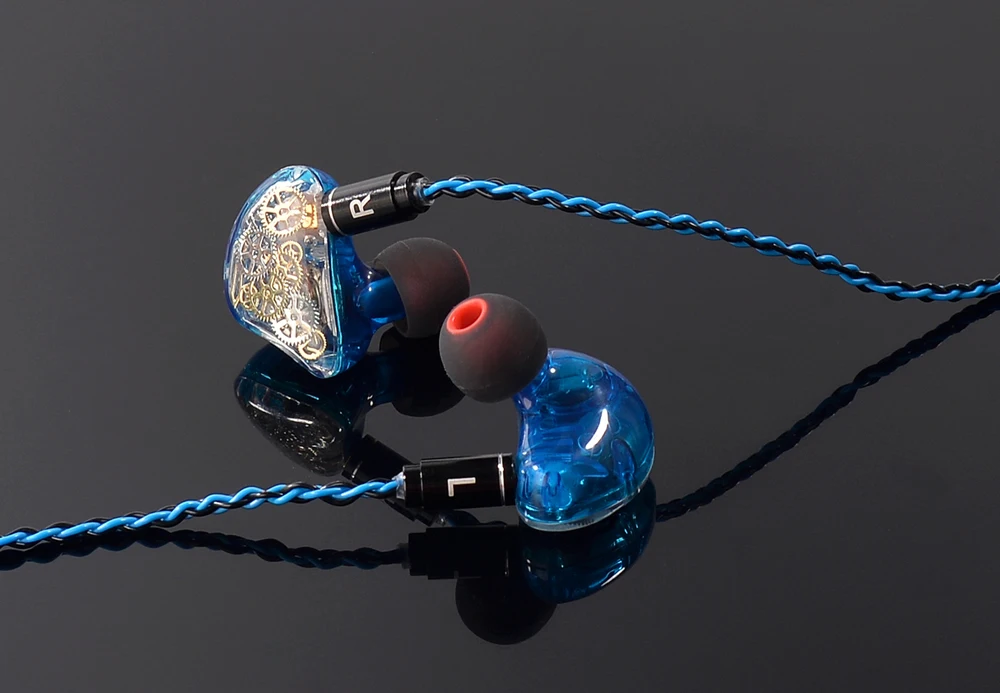 TONEKING TS5 4BA+ 1DD DIY разноцветная Шестерня на заказ DIY гибрид вокруг уха Hifi Музыка DJ монитор DJ наушники с MMCX кабелем