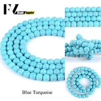 4681012 blue turquoises natural stone beads loose spacer beads for jewelry making diy necklace bracelet accessories handmade