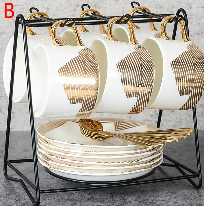 Кофейная чашка европейская кофейная Керамическая маленькая Роскошная золотая