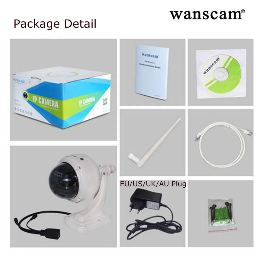 Wanscam HW0038 IP Камера видеонаблюдения безопасности Wi Fi Беспроводной наблюдения Cam